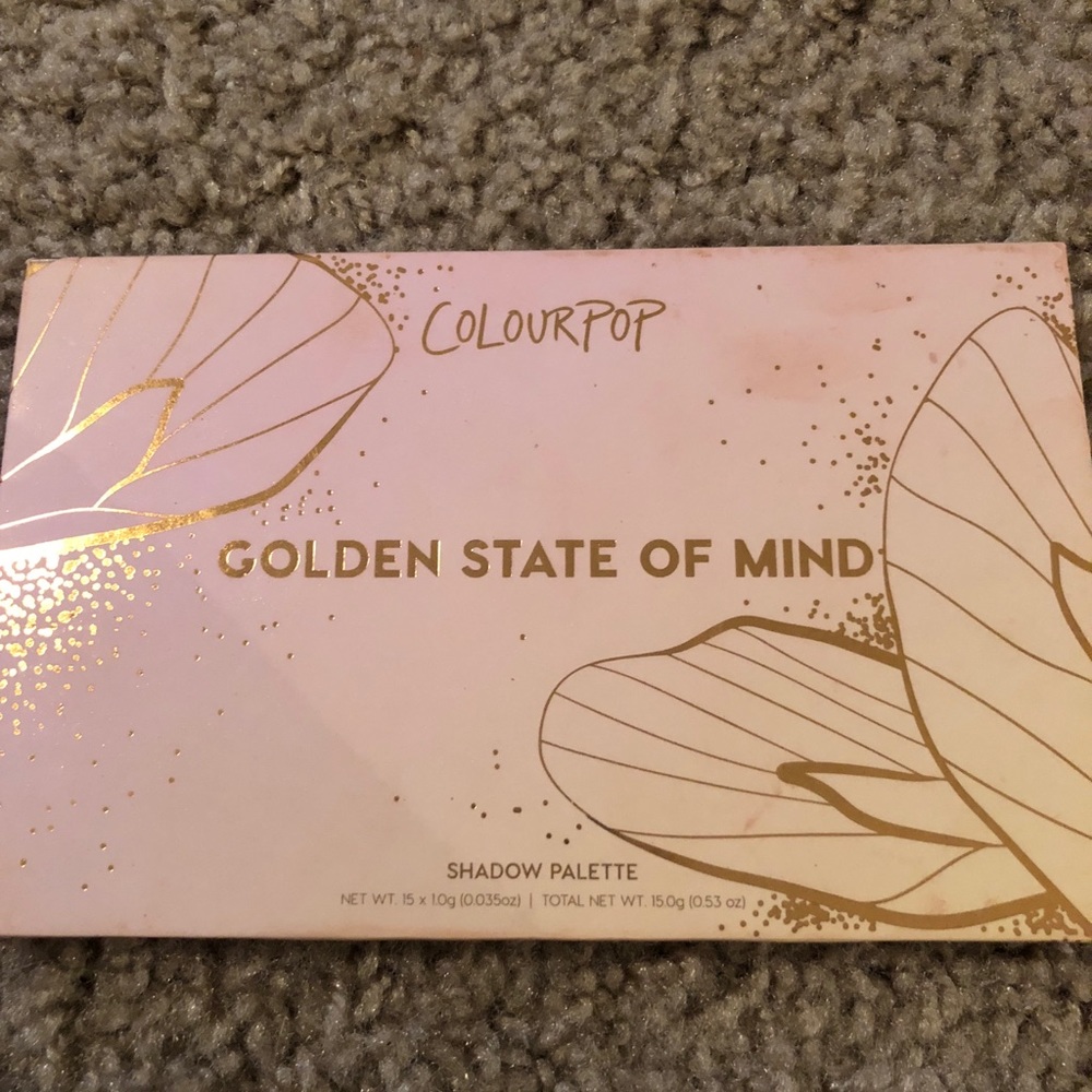 Colourpop golden state of mind palate